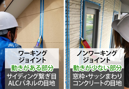 ワーキングジョイントとノンワーキングジョイントの違い