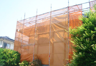 メッシュシート設置